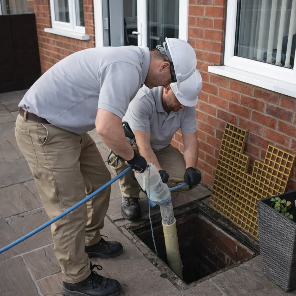 Blocked drain repair service in Tadworth